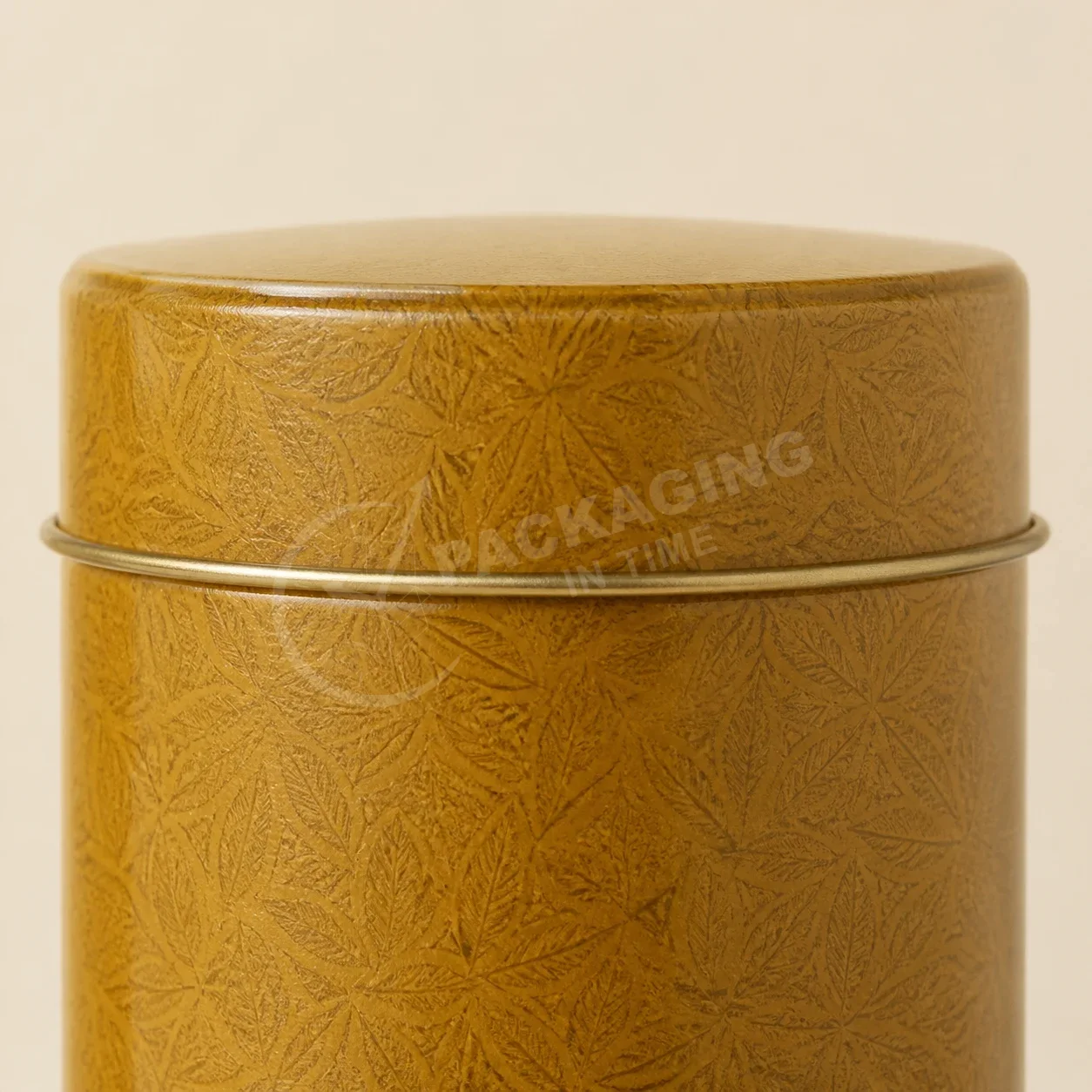 Heritage Leaf Tin Packaging with Brass Band