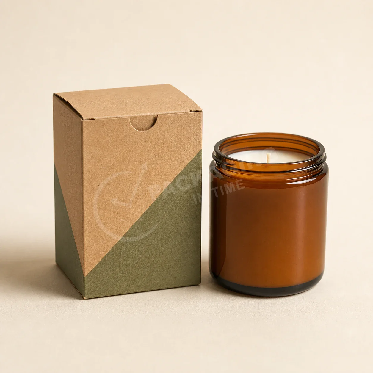 Natural Kraft Tuck Candle Box