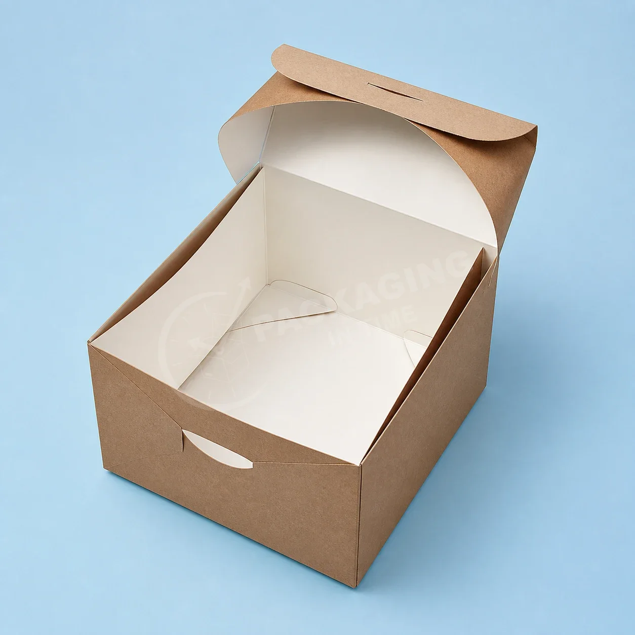 Kraft Cake Carrier Box with Window