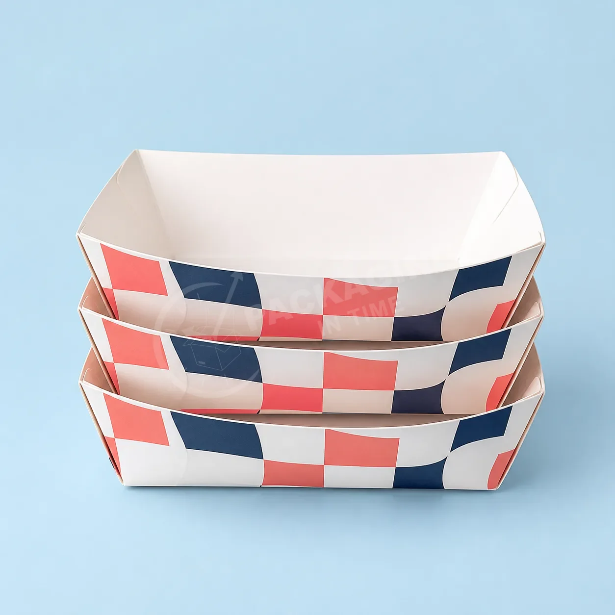 Food Service Trays - Customizable Printed Paperboard Serving Containers