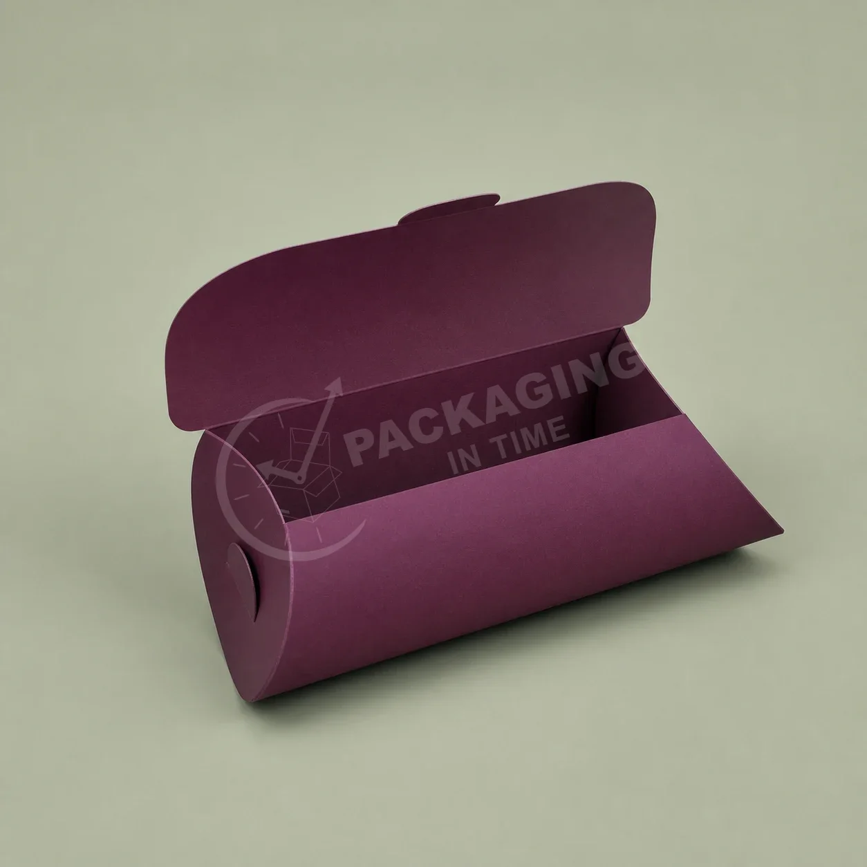 Pillow Box - White and Deep Plum Packaging image 2