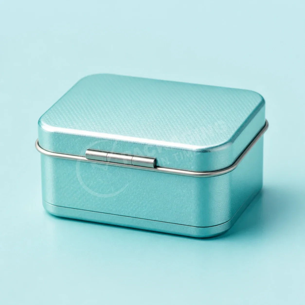 Textured Mint Tin with Hinged Metal Interior image 3