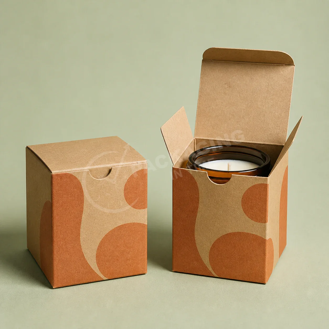 Natural Kraft Tuck Candle Box image 3