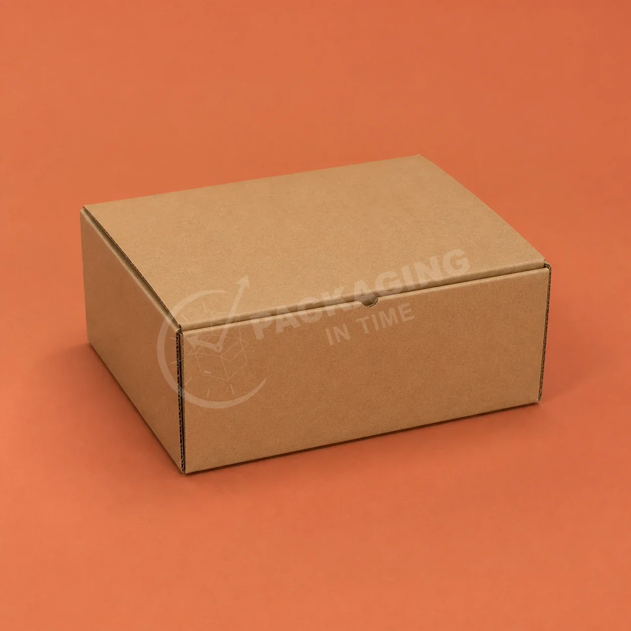 Corrugated Shipping Box - Kraft Mailer with Tuck Flap image 3