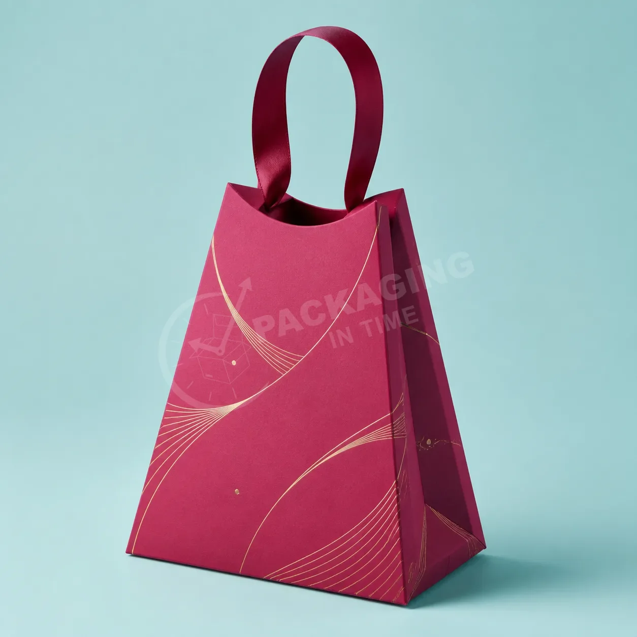 Custom Rigid Gift Boxes with Ribbon Handles image 3