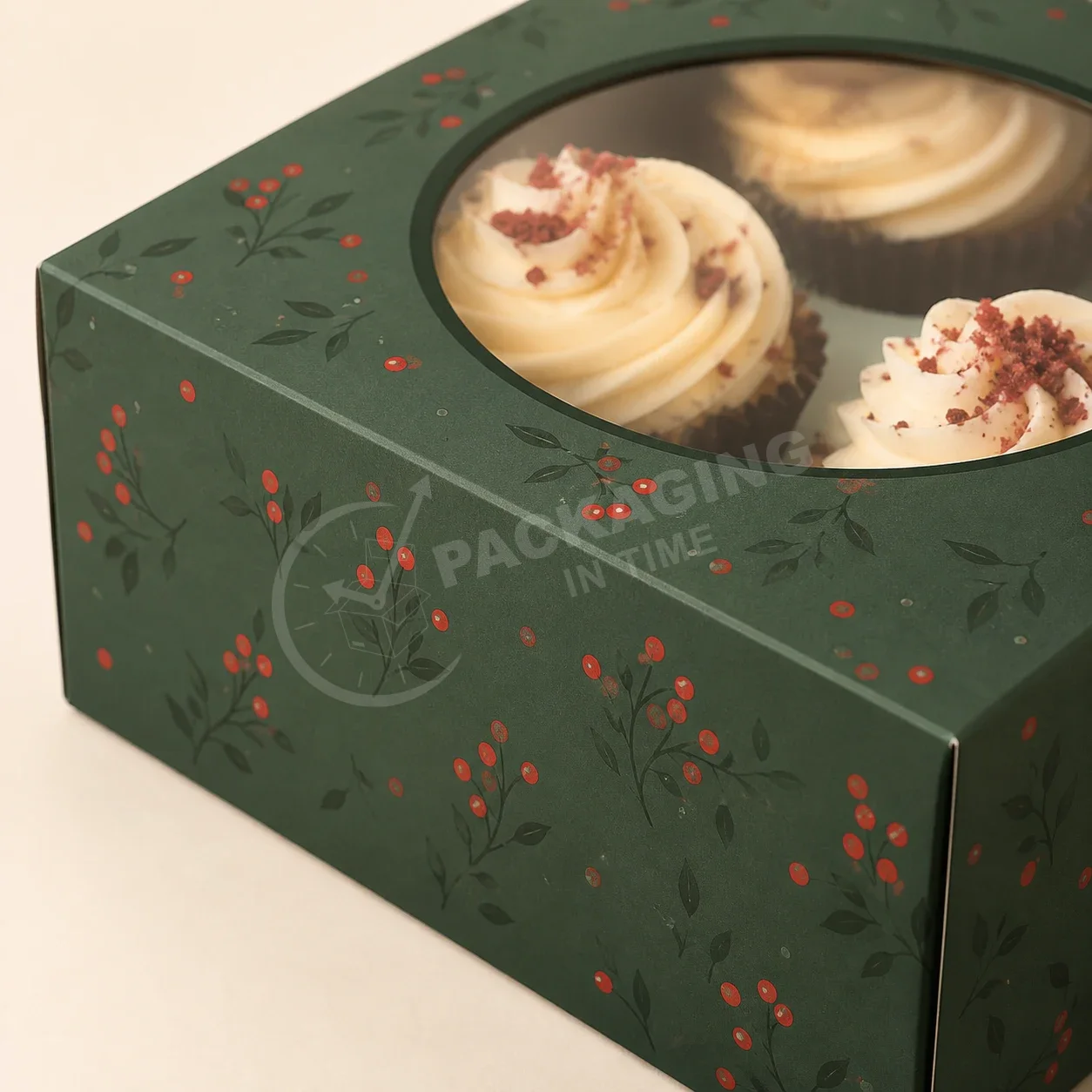 Festive Berry Window Cupcake Box image 3