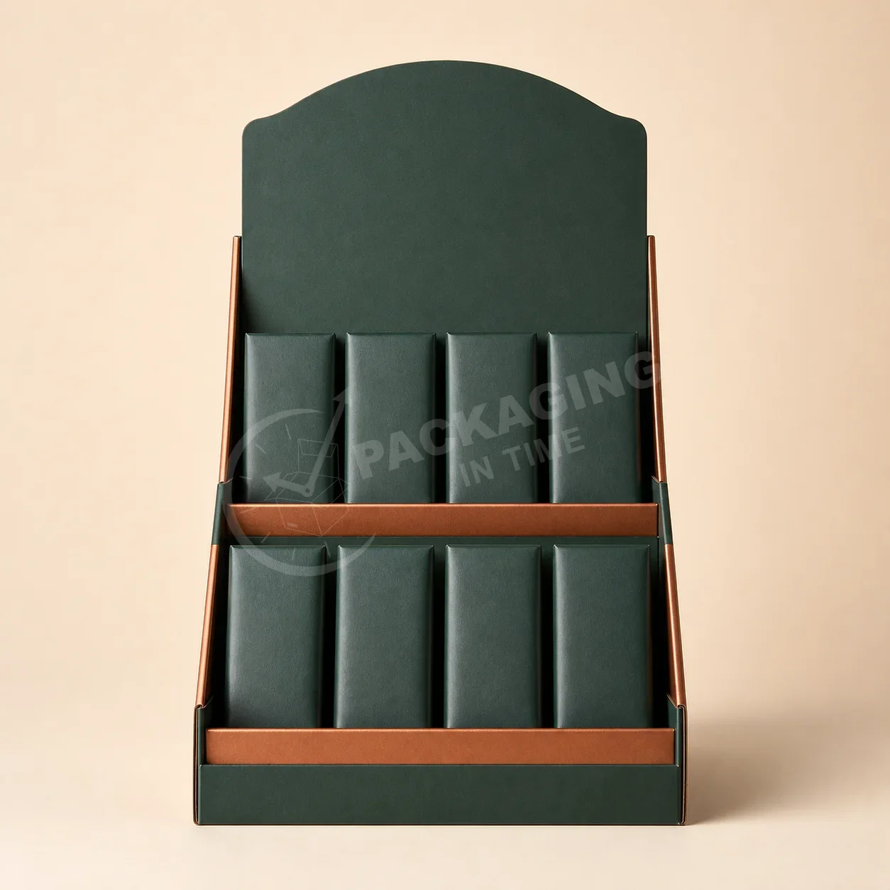 Cocoa Cascade Two-Tier Display Box