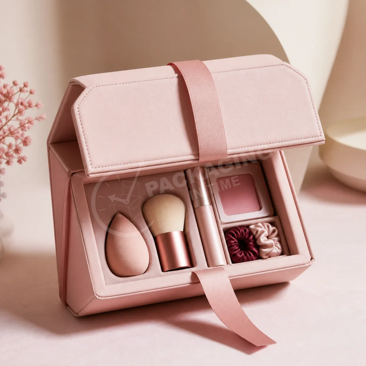 Luxury Beauty Gift Set Boxes with Ribbon Closure image 3