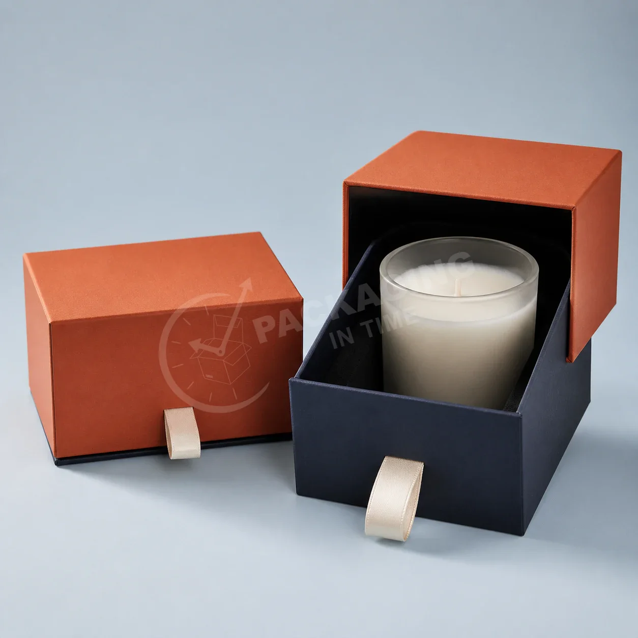 Premium Slide Tray Candle Box with Drawer Insert