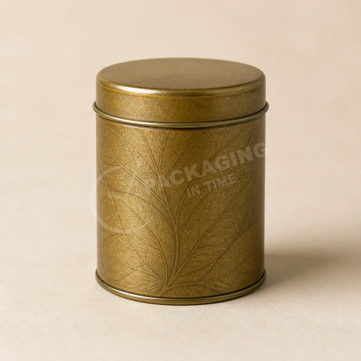 Heritage Leaf Tin Packaging with Brass Band image 3