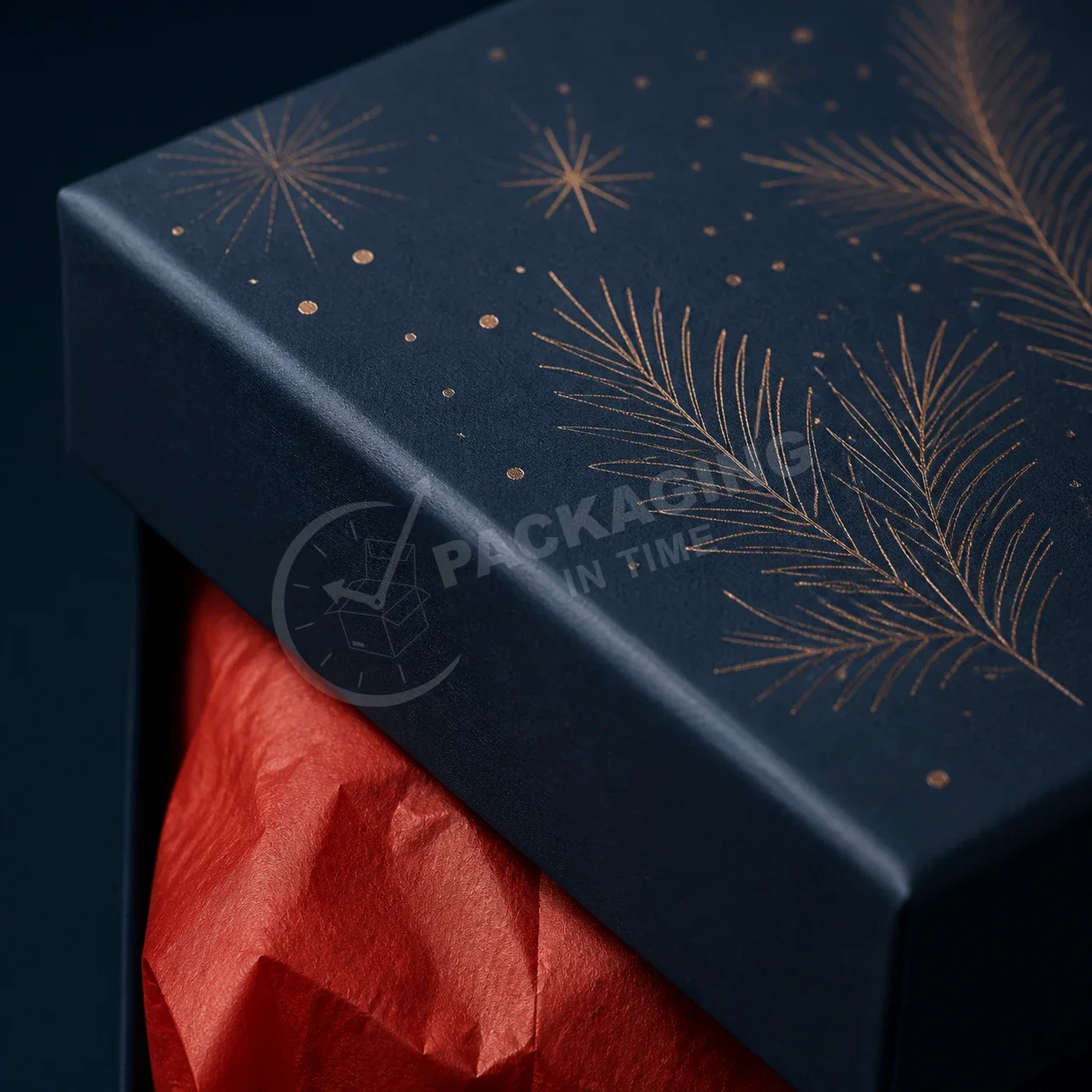 Midnight Celestial Keepsake Box with Red Velvet Lining