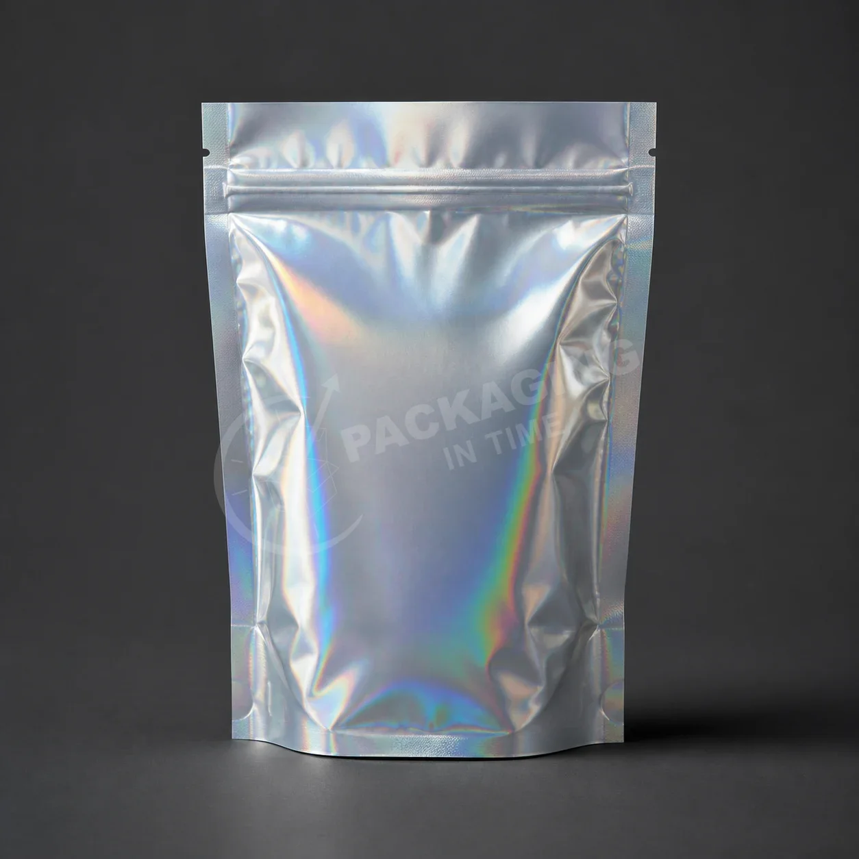 Holographic Mylar Pouches with Resealable Zipper image 2