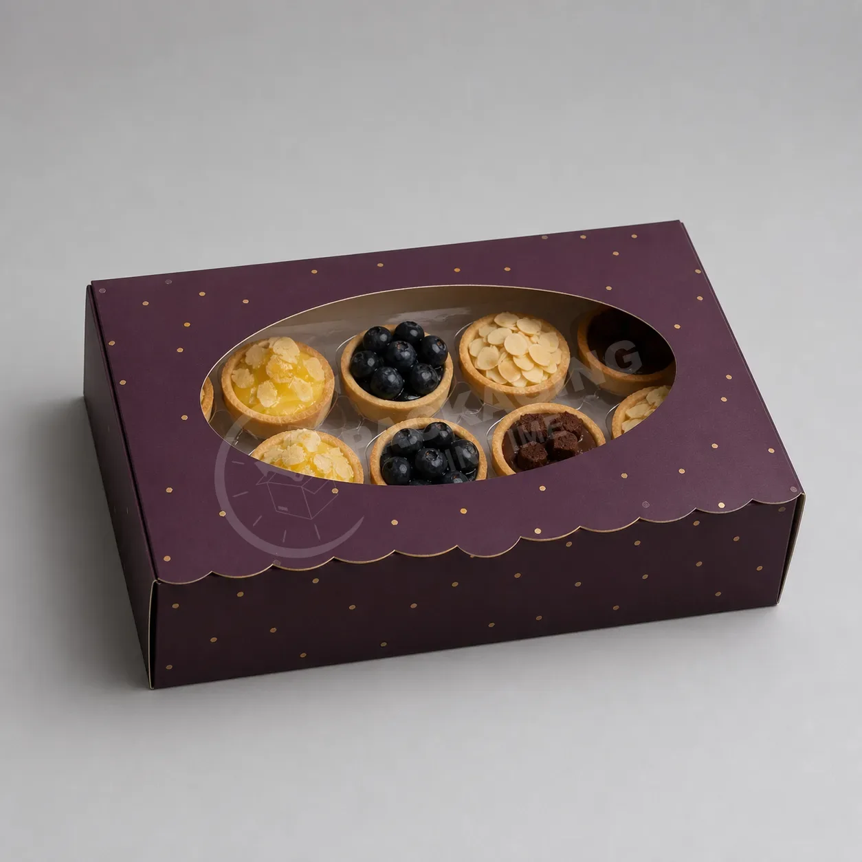 Scallop-Edge Bakery Display Boxes with Window – Assorted Styles image 2