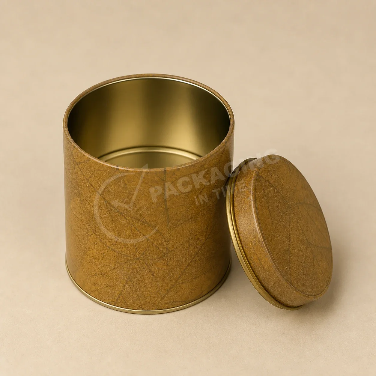 Heritage Leaf Tin Packaging with Brass Band image 2
