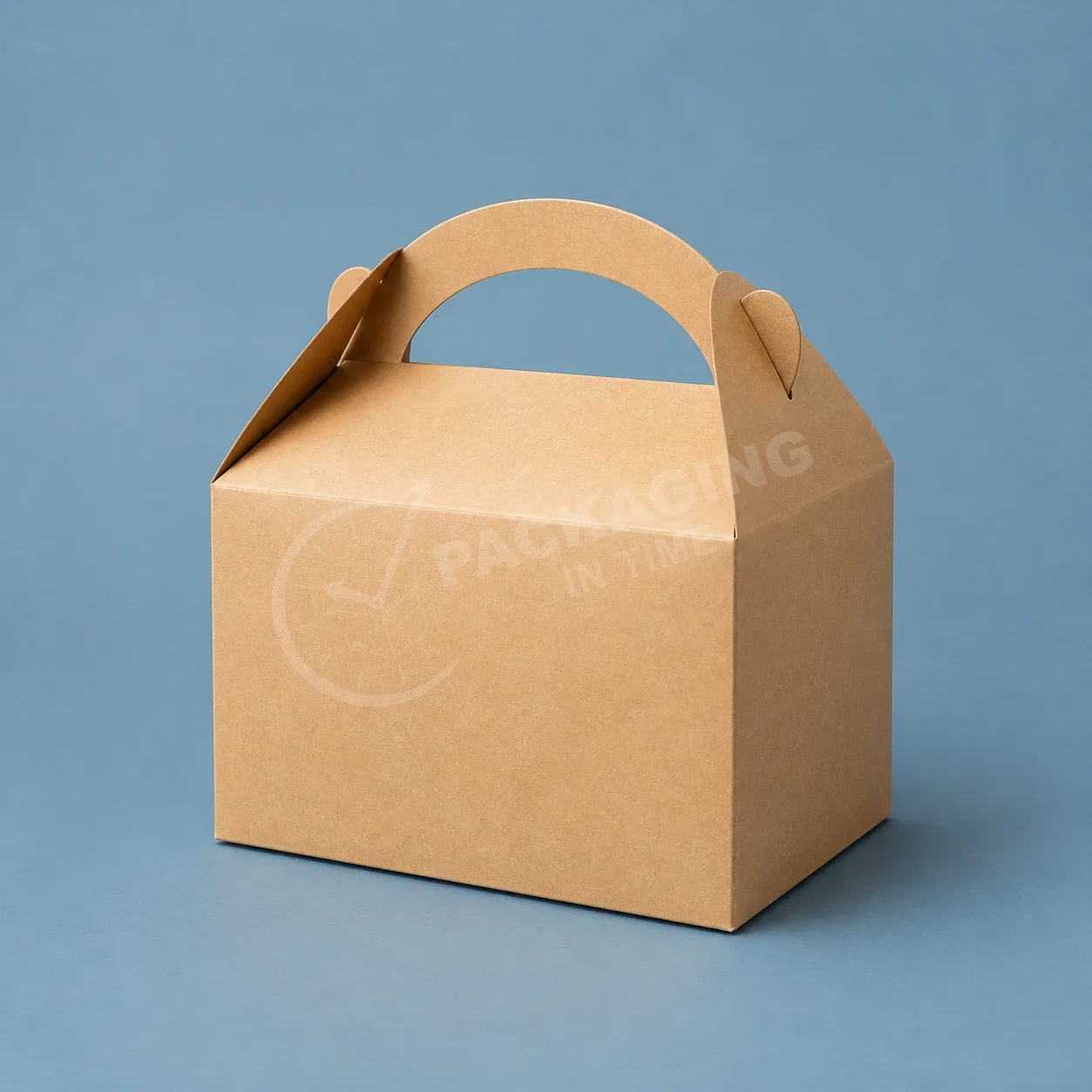 Kraft Gable Boxes with Arched Handles image 3