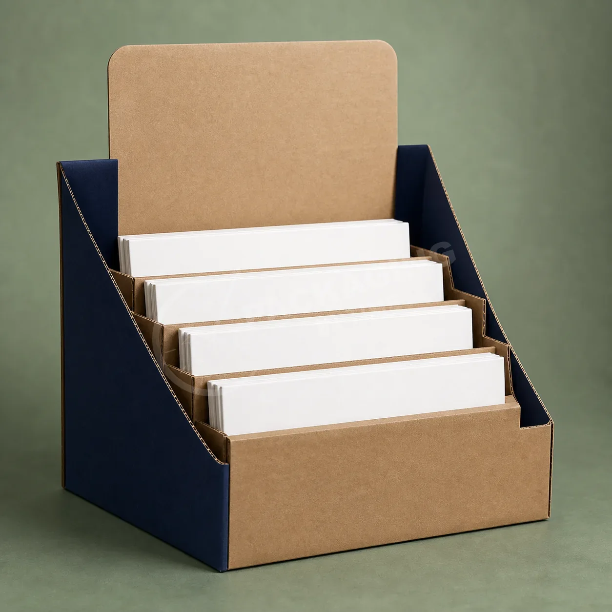 Kraft Display Box with Tiered Shelving image 2