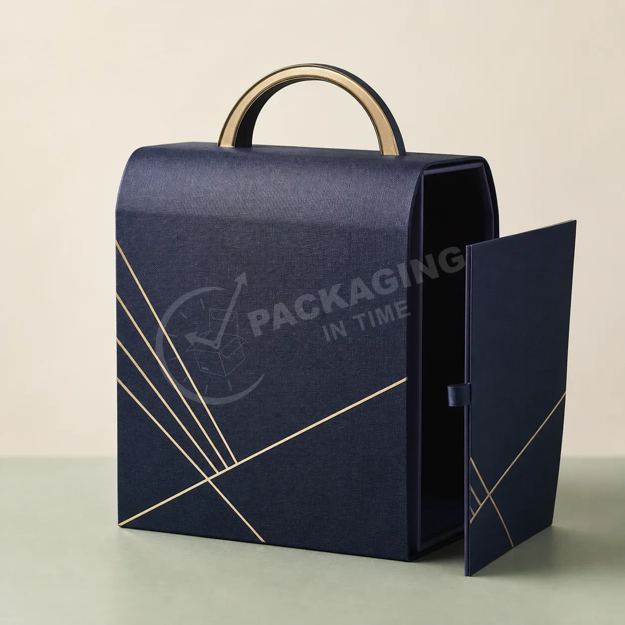 Textured Gift Carrier Boxes with Handle image 3