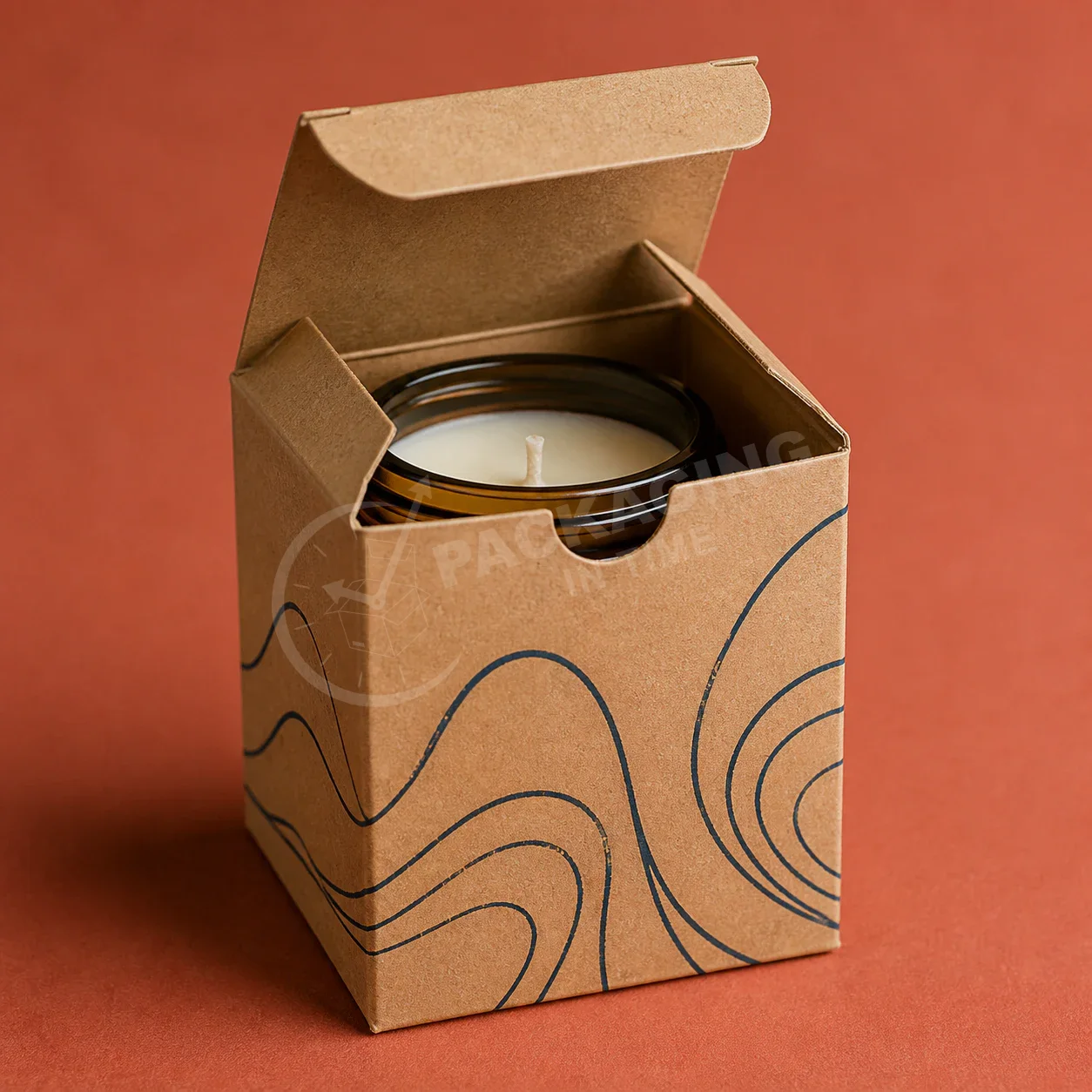 Natural Kraft Tuck Candle Box image 2