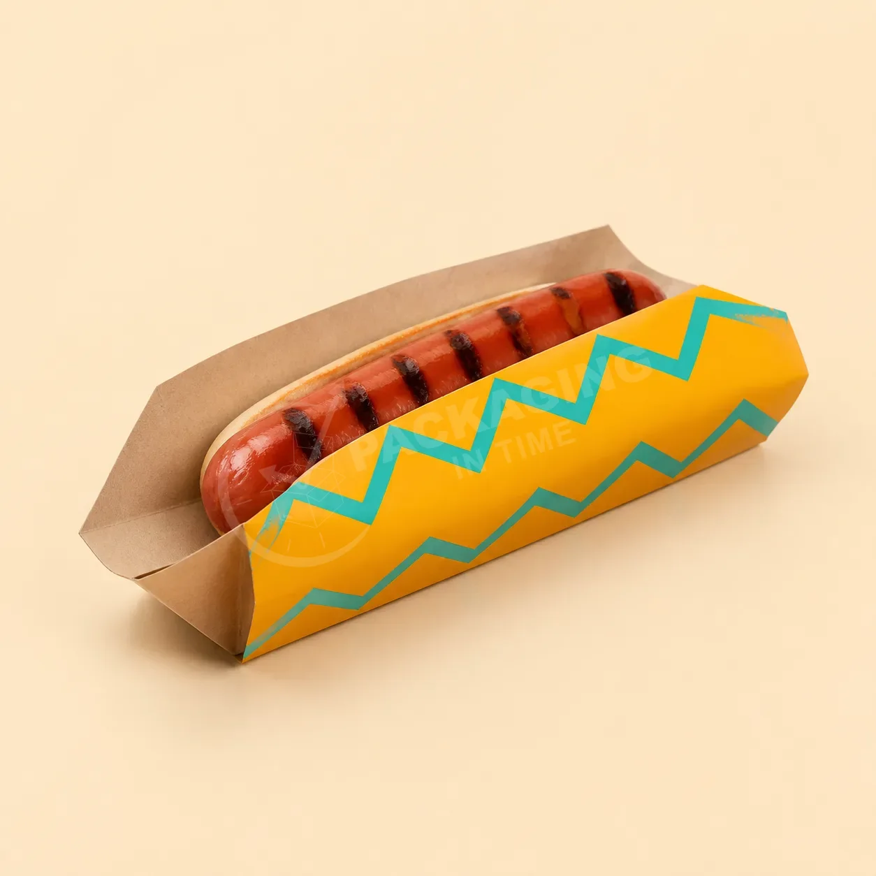 Branded Hot Dog Sleeve Box – Custom Food Packaging for Quick Service image 3