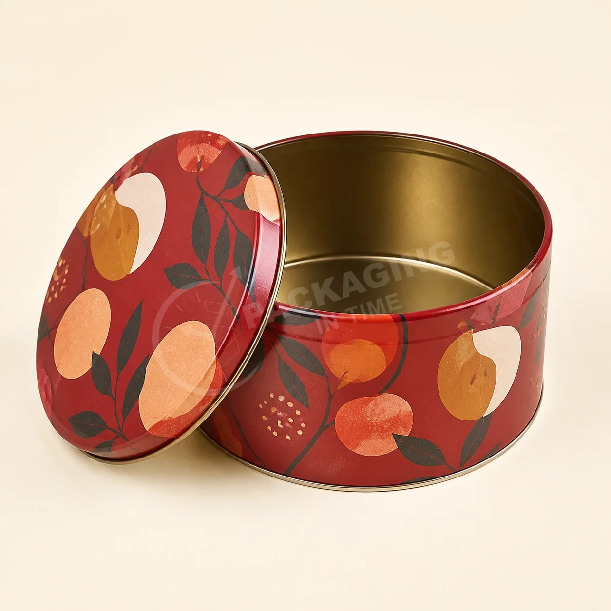 Orchard Cake Tin with Fruit & Leaf Design image 2