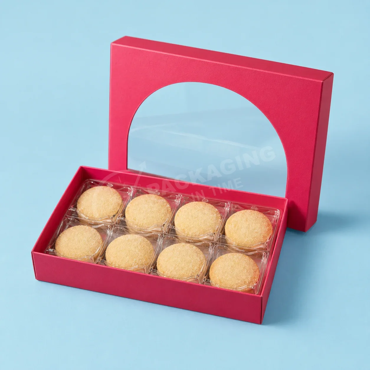 Custom Cookie Box with Window Display and Compartmentalized Tray image 2