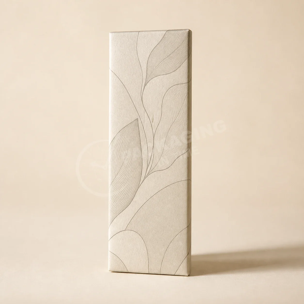 Chocolate Bar Tuck Box with Botanical Leaf Design image 2