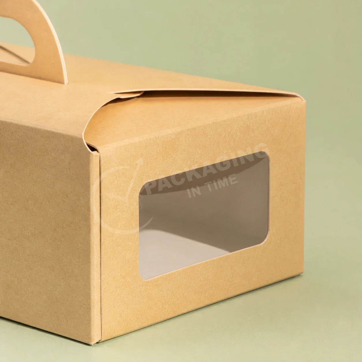 Kraft Cake Carrier Box with Window image 3