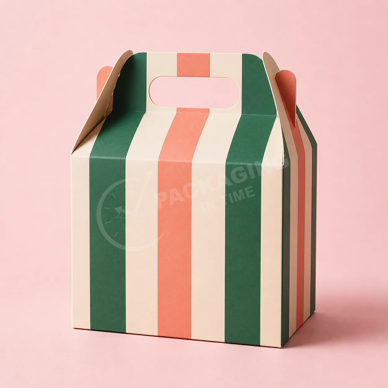Heritage Stripe Bakery Carrier Box