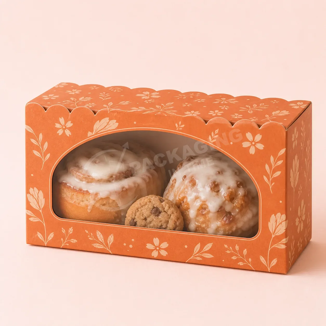 Scallop-Edge Bakery Display Boxes with Window – Assorted Styles image 4