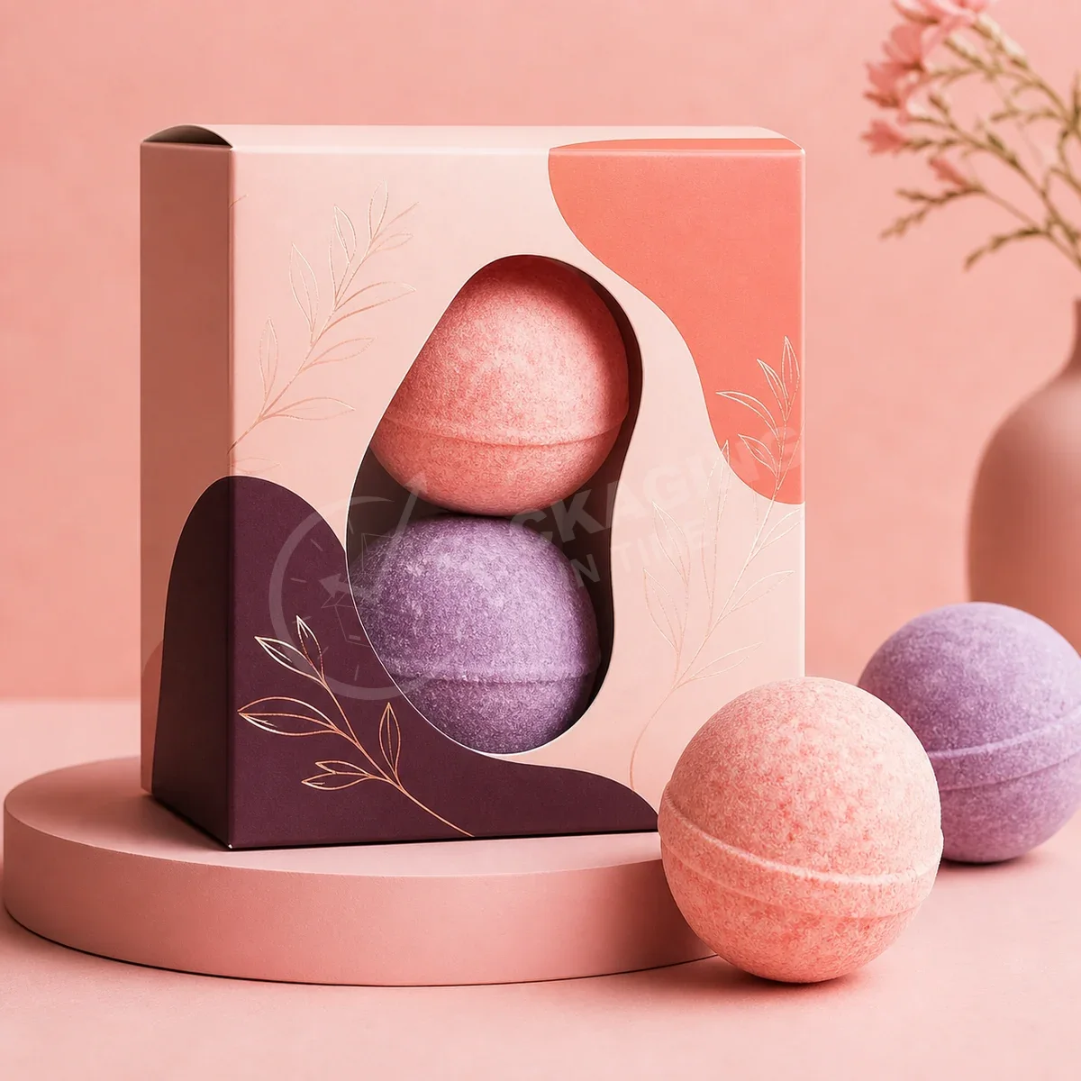 Bath Bomb Gift Box Set with Window Display