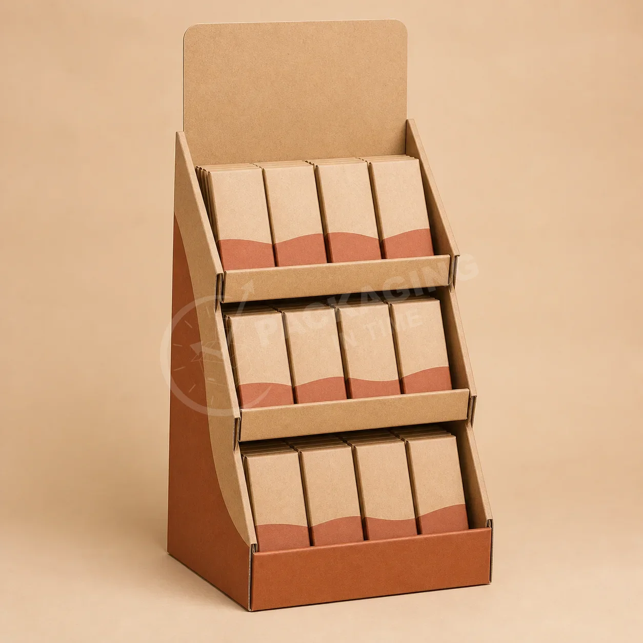 Kraft Display Box with Tiered Shelving image 4