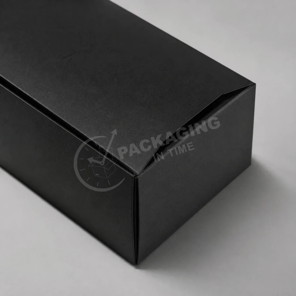 Black Tuck Box with Lid – Customizable Packaging Solution