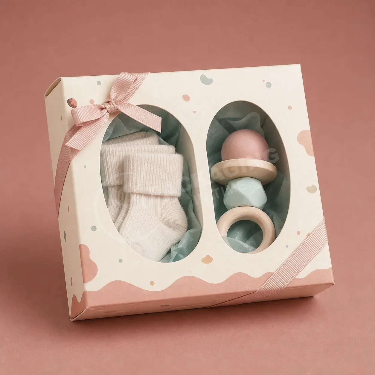 Dual Window Gift Box with Inserts