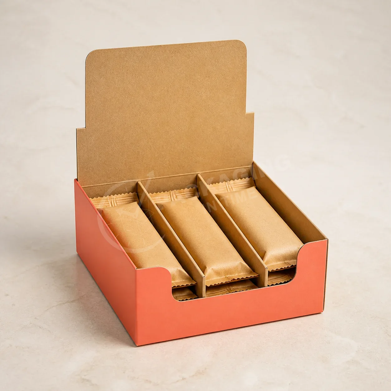 Snack Bar Frontline Display Box with Dividers
