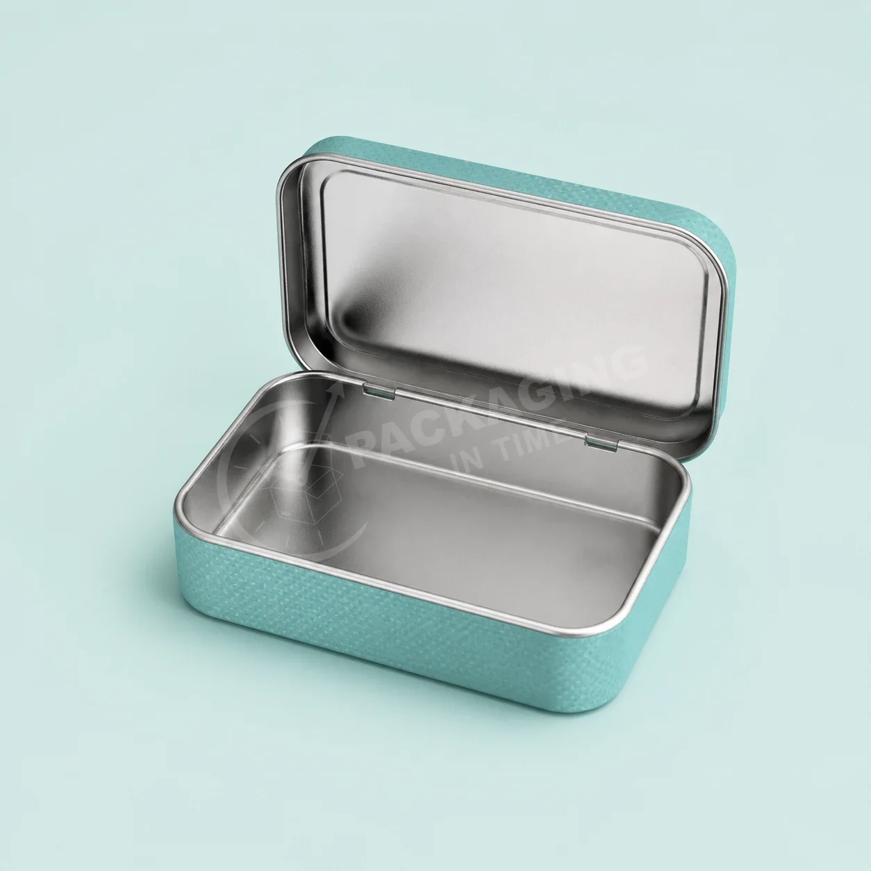 Textured Mint Tin with Hinged Metal Interior image 2