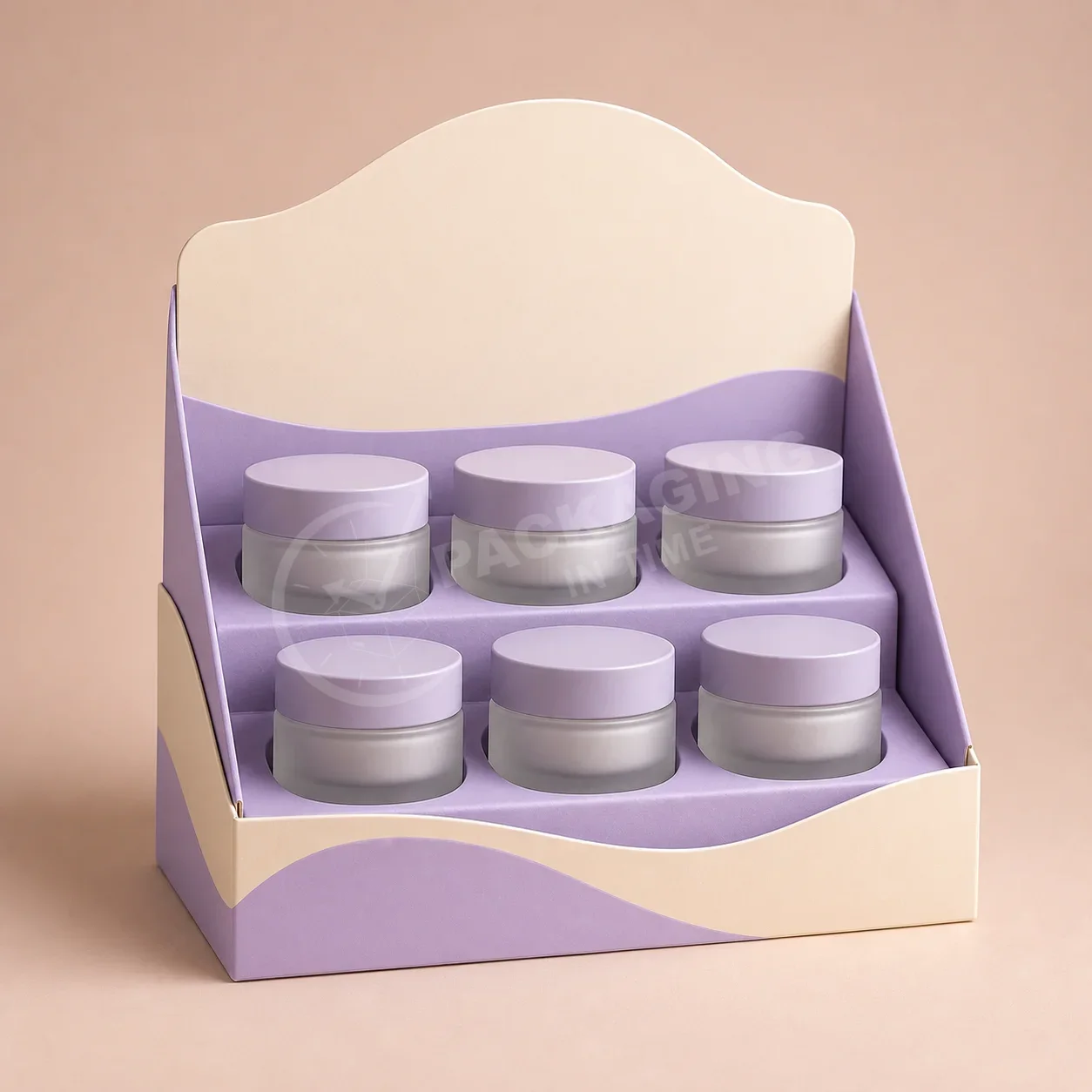 Velvet Display Box with Tiered Shelf Insert image 3