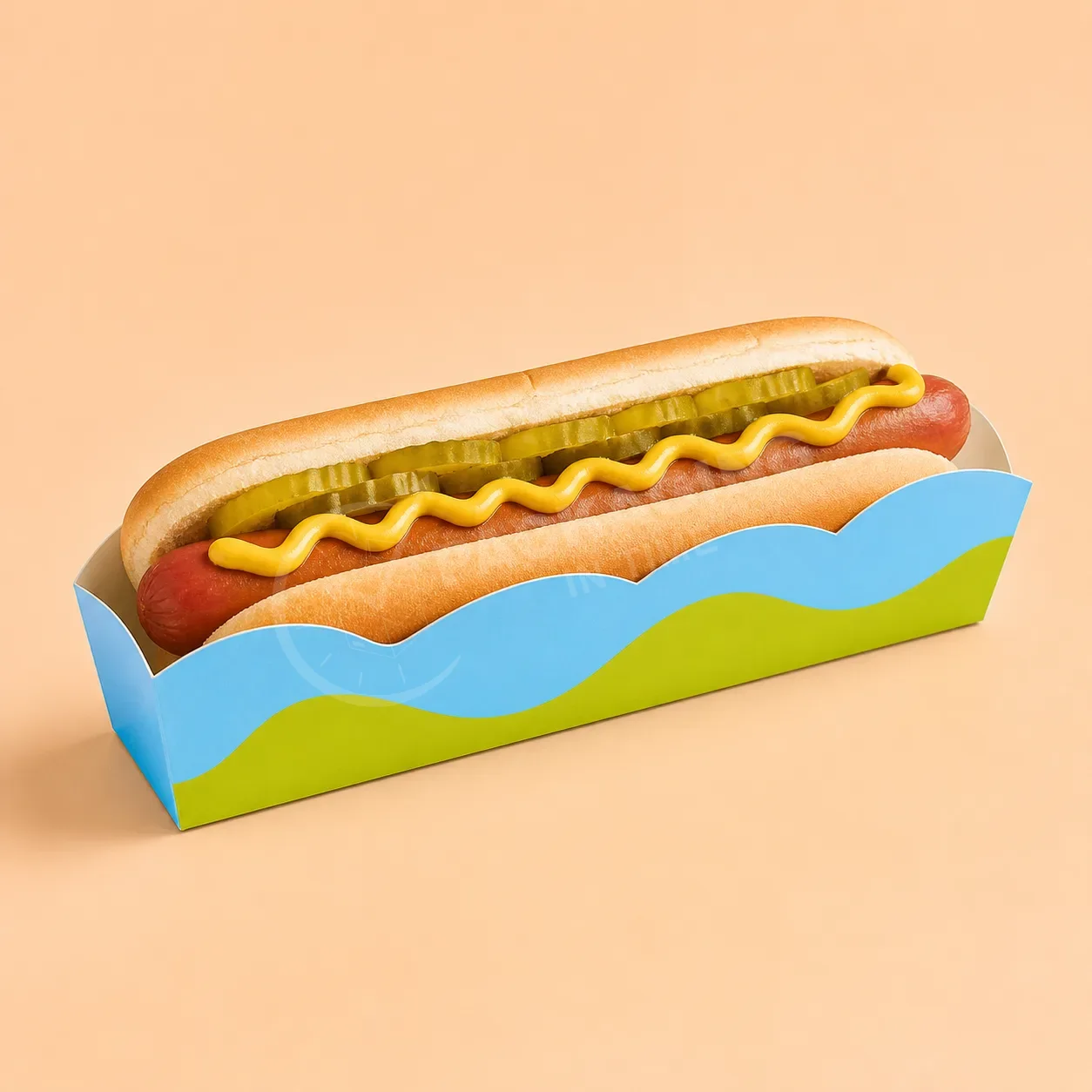 Branded Hot Dog Sleeve Box – Custom Food Packaging for Quick Service image 2